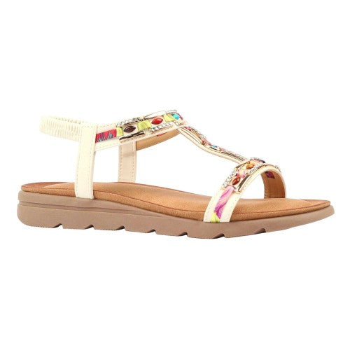 Front - Lunar Womens/Ladies Drift Sandals