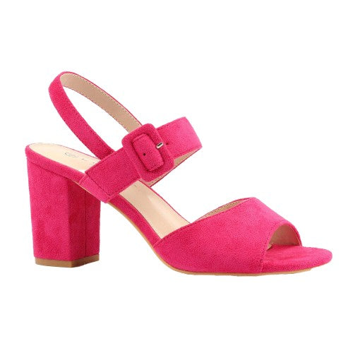 Front - Lunar Womens/Ladies Phillipa Block Heel High Heels