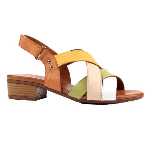 Front - Lunar Womens/Ladies Olympia Leather Sandals