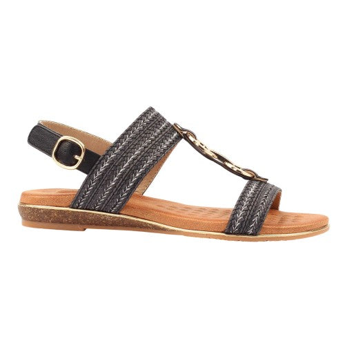Front - Lunar Womens/Ladies Mila Sandals
