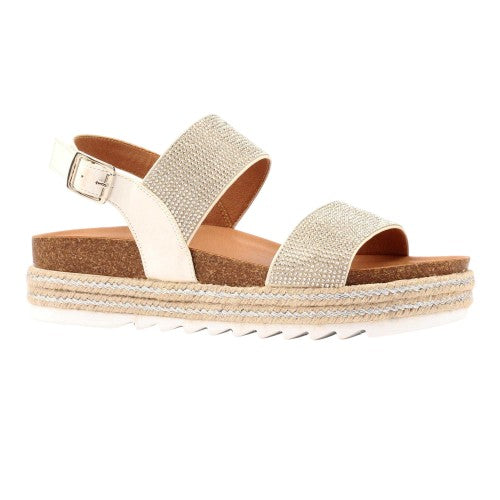 Front - Lunar Womens/Ladies Emery Sandals