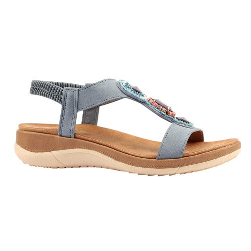 Front - Lunar Womens/Ladies Kay Sandals
