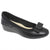 Front - Lunar Womens/Ladies Deacon Leather Pumps