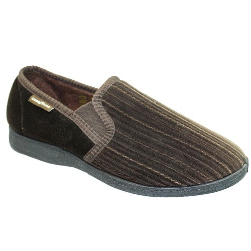 Front - Goodyear Mens Calder Pinstripe Slippers