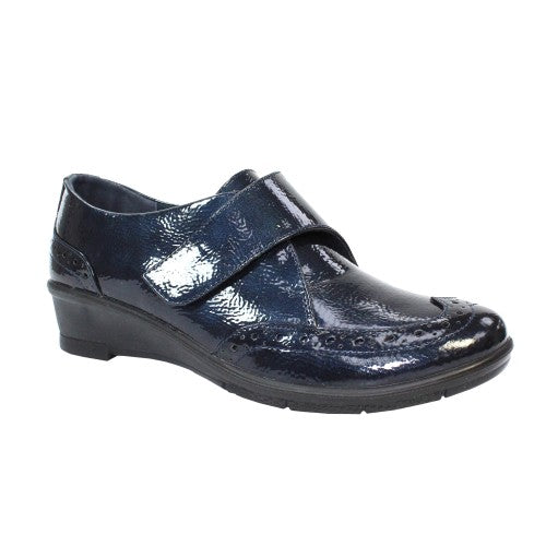 Front - Lunar Womens/Ladies Nell Leather Lined Casual Shoes