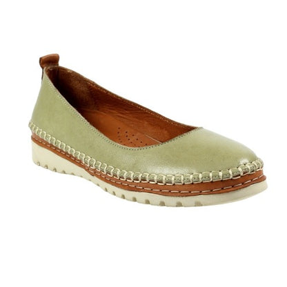 Front - Lunar Womens/Ladies Dove Leather Pumps
