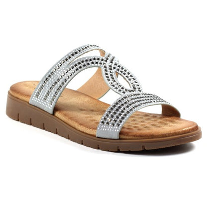 Front - Lunar Womens/Ladies Chavez Diamante Sandals