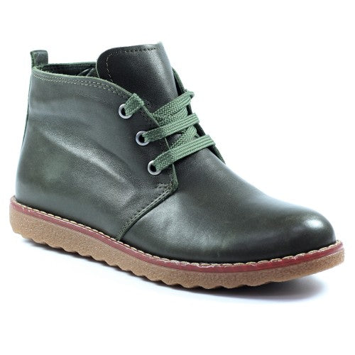 Front - Lunar Womens/Ladies Claire Leather Ankle Boots