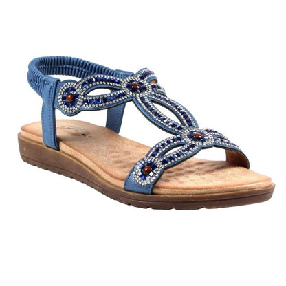 Front - Lunar Womens/Ladies Arraso Sandals