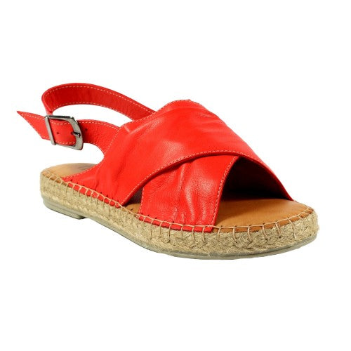 Front - Lazy Dogz Womens/Ladies Mercy Leather Sandals