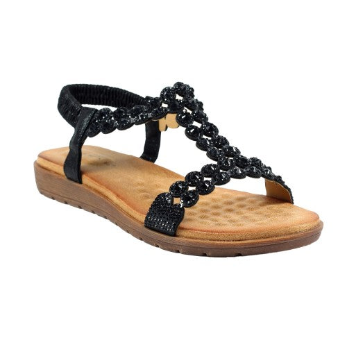 Front - Lunar Womens/Ladies Ashfield Sandals