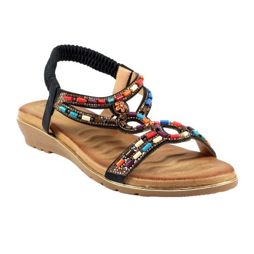 Front - Lunar Womens/Ladies Maxine Sandals