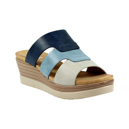 Front - Lunar Womens/Ladies Jolo Wedge Sandals