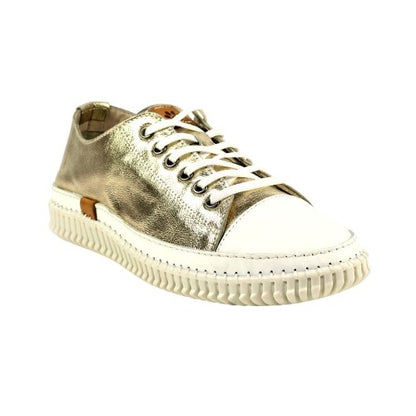 Front - Lazy Dogz Womens/Ladies Leather Trainers