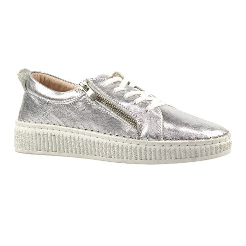 Front - Lunar Womens/Ladies Aria Leather Trainers