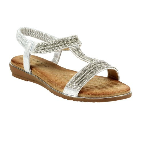 Front - Lunar Womens/Ladies Esta Sandals