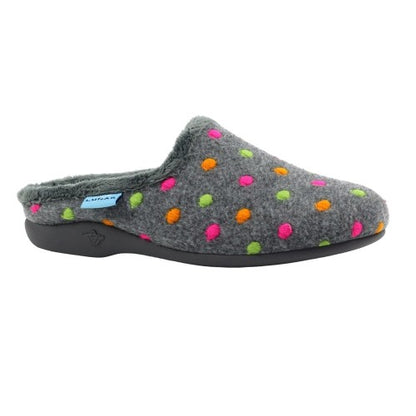 Front - Lunar Womens/Ladies Peanut Mule Slippers