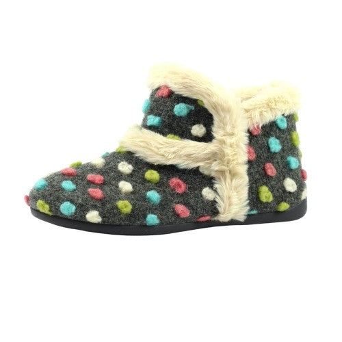 Front - Lunar Womens/Ladies Latte Slipper Boots