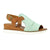 Front - Lunar Womens/Ladies Steffi Leather Wedge Sandals