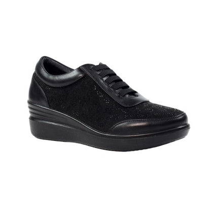 Front - Lunar Womens/Ladies Muriel Wedge Trainers
