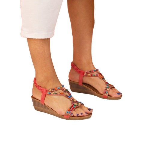 Front - Lunar Womens/Ladies Epsom Sandals
