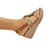 Front - Lunar Womens/Ladies Jamie Wedge Sandals