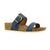 Front - Lunar Womens/Ladies Ripple Wedge Sandals