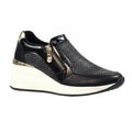 Front - Lunar Womens/Ladies Barcelona Wedge Heel Trainers