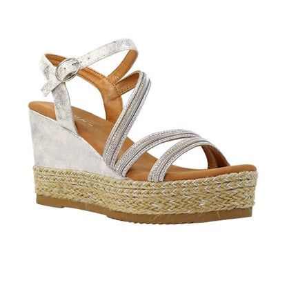 Gold - Front - Lunar Womens-Ladies Fern Sandals