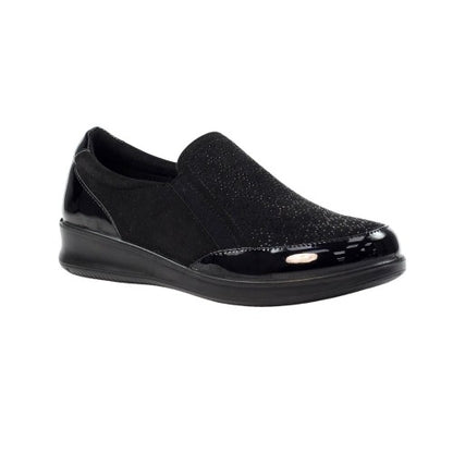 Front - Lunar Womens/Ladies Hattie Wedge Loafers