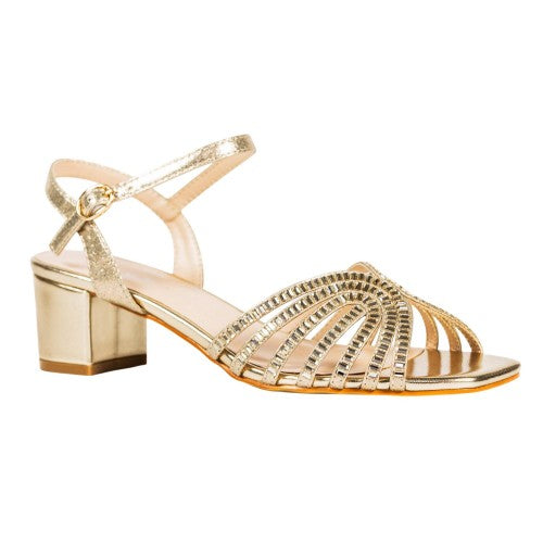 Front - Lunar Womens/Ladies Twinkle Block Heel Sandals