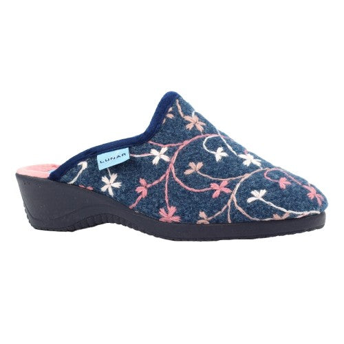 Front - Lunar Womens/Ladies Harlow Mule Slippers
