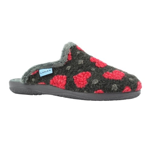 Front - Lunar Womens/Ladies Marsha Mule Slippers