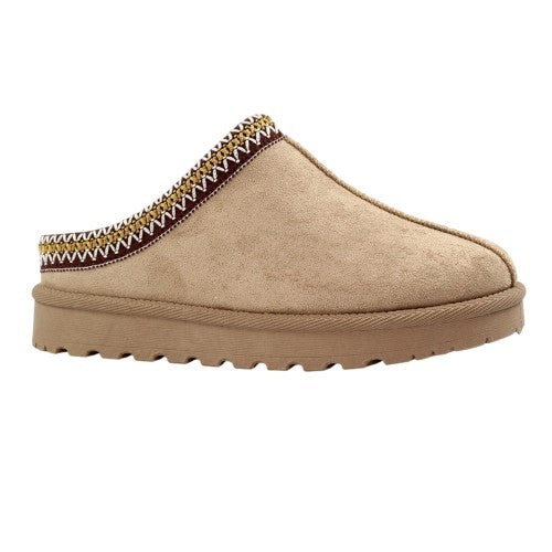 Front - Lunar Womens/Ladies Nepal Mule Slippers