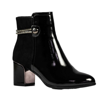 Front - Lunar Womens/Ladies Lily Ankle Boots