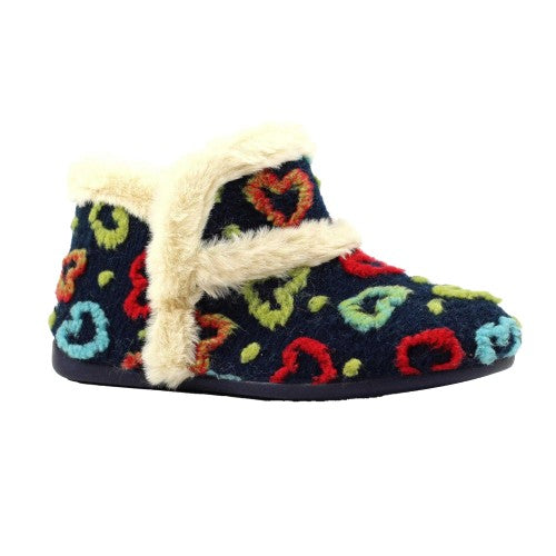 Front - Lunar Womens/Ladies Angel Slipper Boots