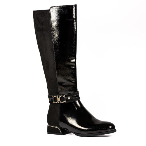 Front - Lunar Womens/Ladies Emma Long Boots