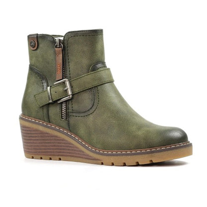 Front - Lunar Womens/Ladies Cruz Ankle Boots