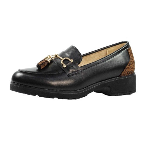 Front - Lunar Womens/Ladies Codey Loafers