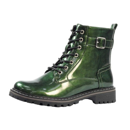 Front - Lunar Womens/Ladies Parlour Patent Ankle Boots