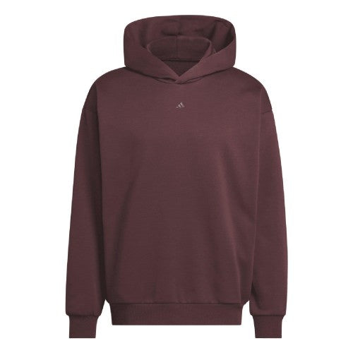 Front - Adidas Unisex Adult Fleece Basketball Hoodie