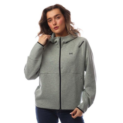 Front - Under Armour Womens/Ladies Unstoppable Fleece Full Zip Hoodie