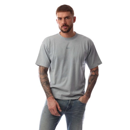Front - Hugo Mens Docku Logo T-Shirt