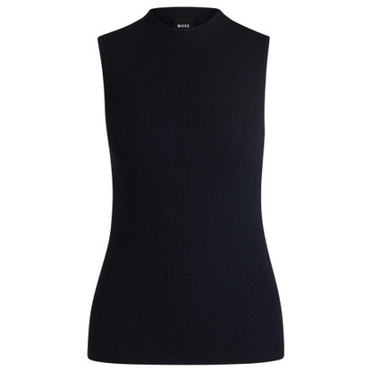 Front - Boss Womens/Ladies Feskies Ribbed Mock Neck Top