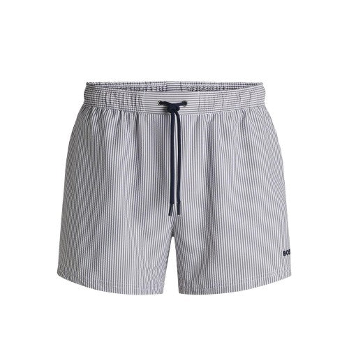 Front - Boss Mens Velvetfish Swim Shorts