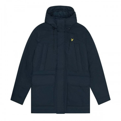Front - Lyle & Scott Mens Parka 2.0 Microfleece Jacket