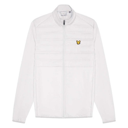 Front - Lyle & Scott Mens Double Baffle Hybrid Sports Jacket