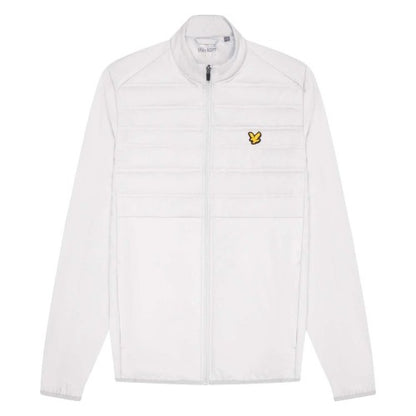Front - Lyle & Scott Mens Double Baffle Hybrid Sports Jacket