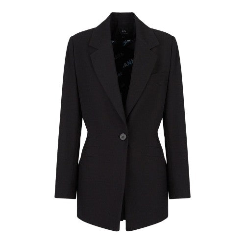 Front - Armani Exchange Womens/Ladies Plain Blazer