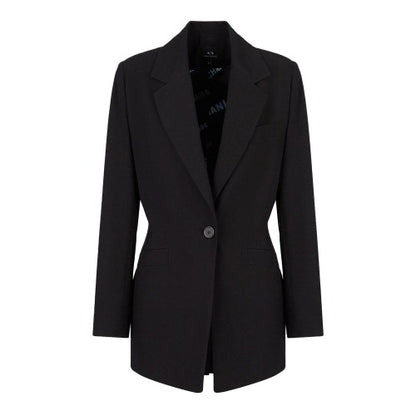 Front - Armani Exchange Womens/Ladies Plain Blazer